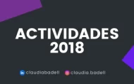 Actividades de calidad de software y testing 2018 con Claudia Badell