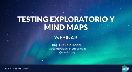 Invitación webinar: Testing Exploratorio y Mind Maps organizado por Northem Quality