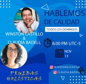Entrevista pruebas holísticas Winston Castillo - Claudia Badell