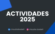 Actividades de calidad de software y testing 2025 con Claudia Badell